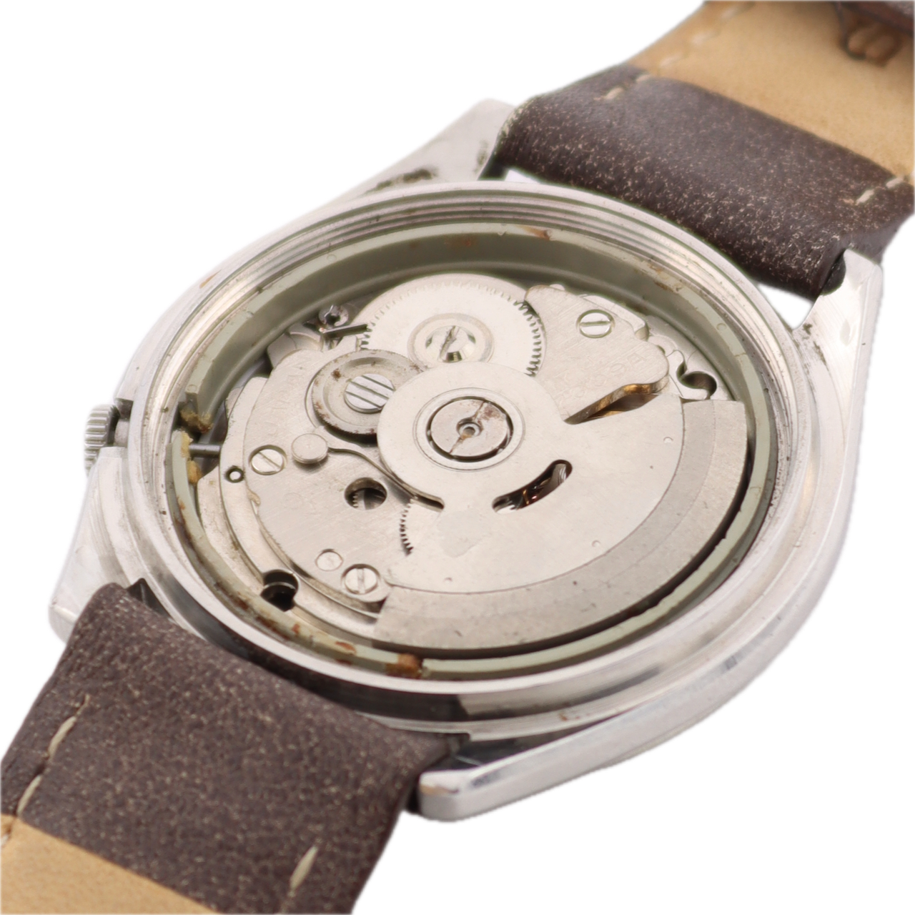 Vintage 37mm Seiko 5 Automatic 7009-4040 Men's Wristwatch Stainless Steel