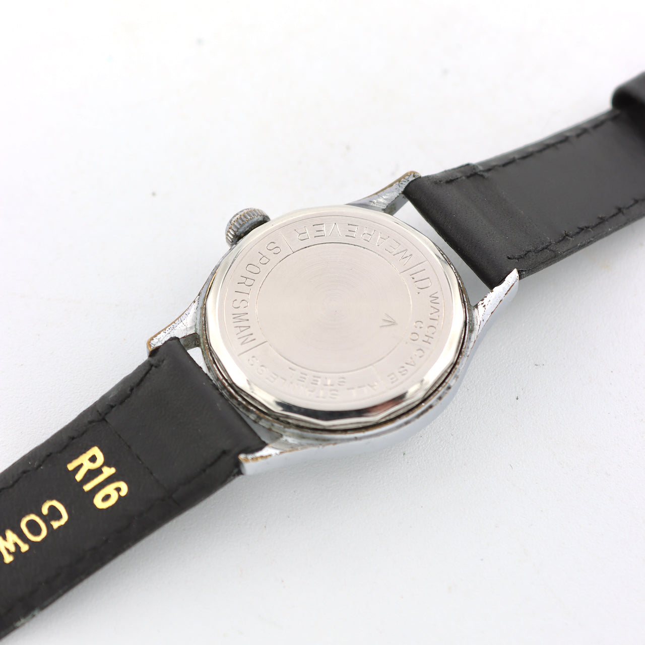 Vintage 30mm Cyma Sportsman Military Style Men's Wristwatch Eterna Steel