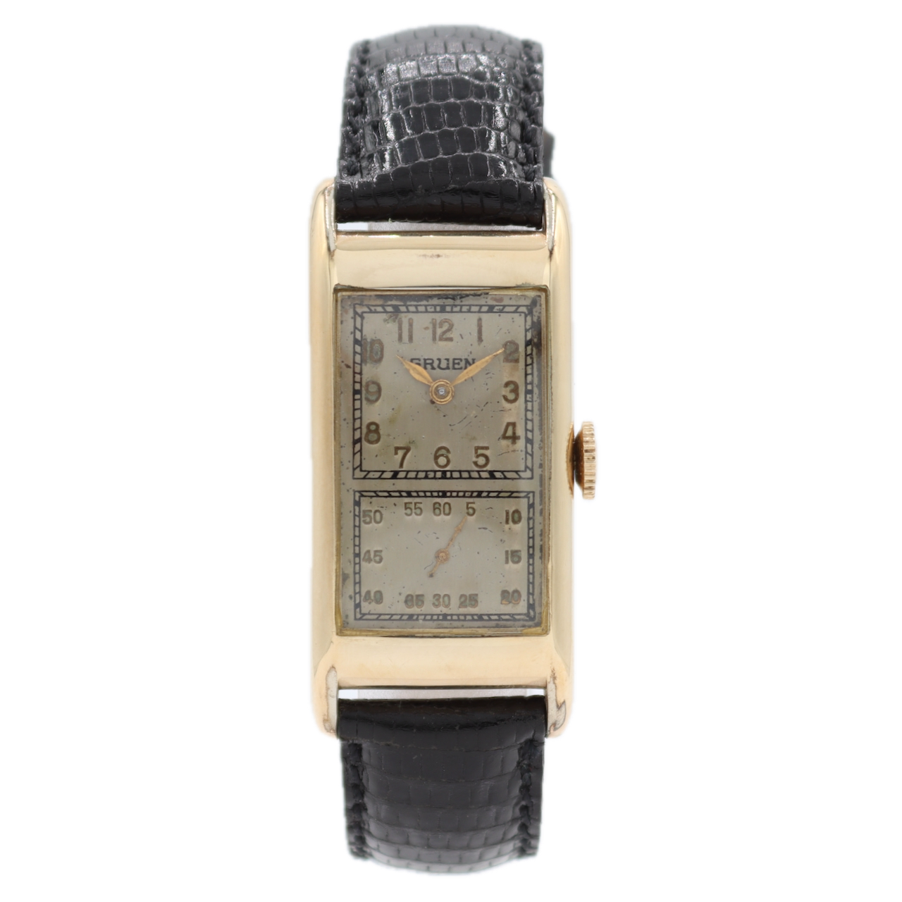 Vintage Gruen 500 290 Doctor's Watch Men's Mechanical Wristwatch 10kGF Serviced