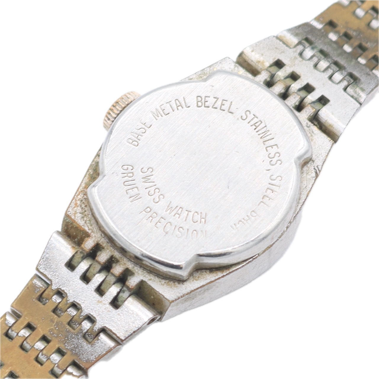 Vintage Gruen Precision Ladies Mechanical Wristwatch 227-6 Swiss Steel & Chrome