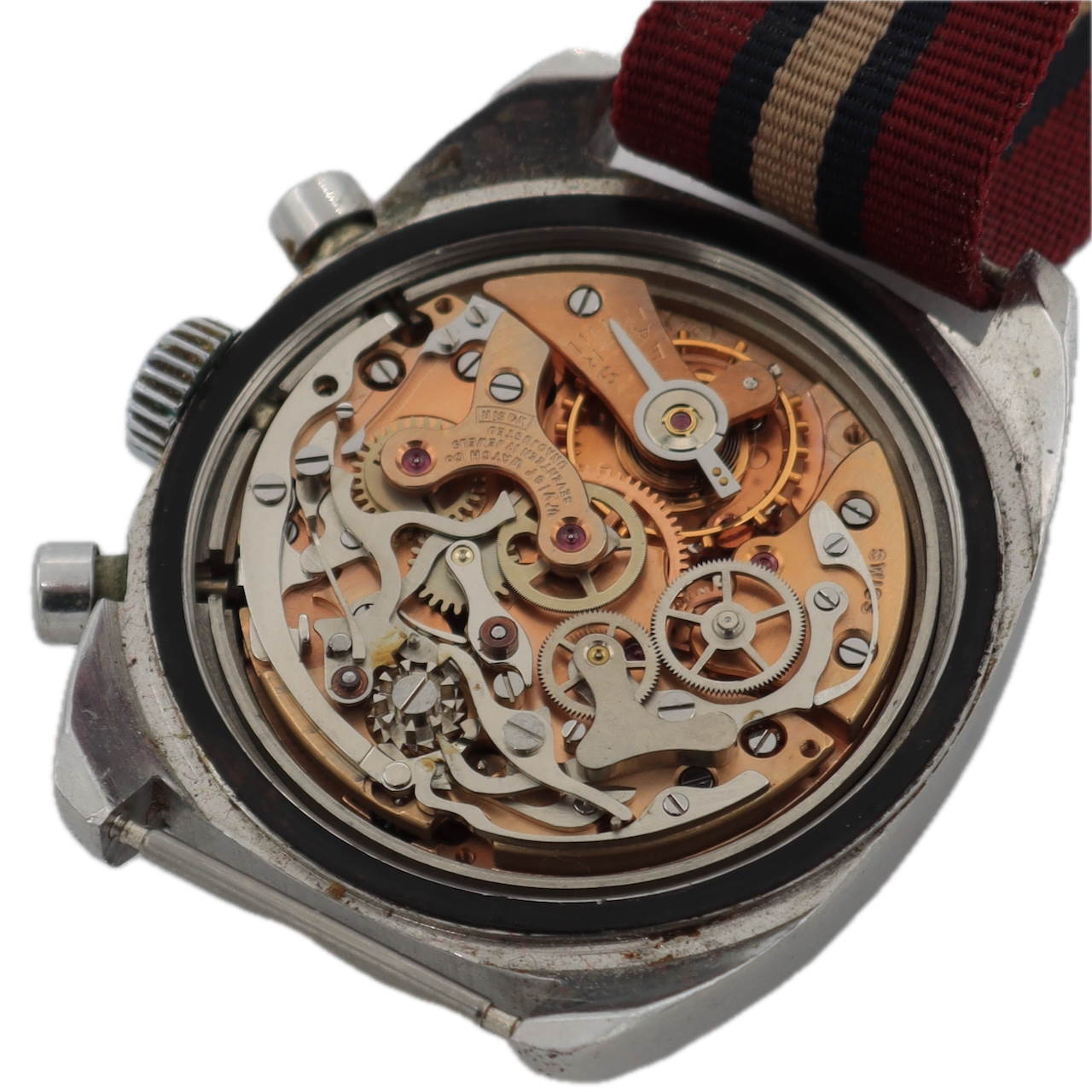 Vintage Wyler 0-1502/7 Diver 660 Paul Newman Men's Wristwatch Valj. 72 Full Kit