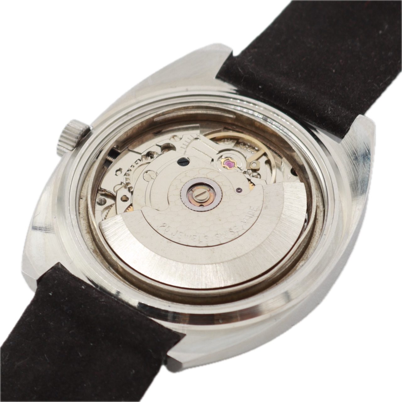 Vintage Jaquet-Droz JD 1366 Blue Sunburst Men's Automatic Wristwatch ETA 2783