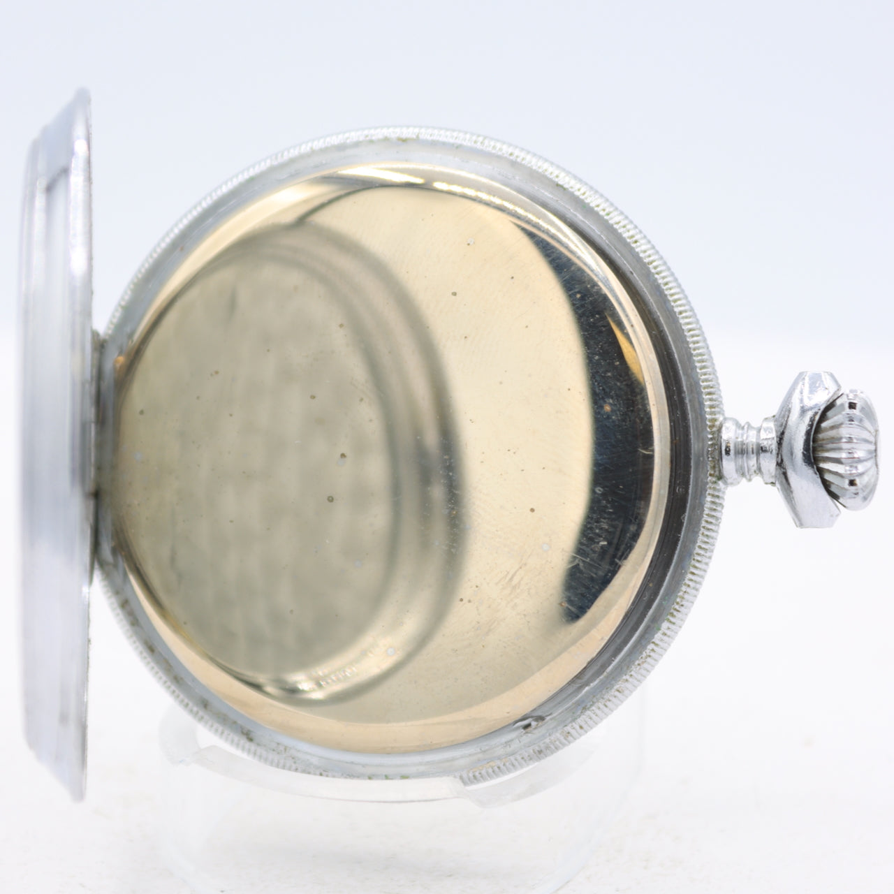 Vintage Arly Milking Scene 15 Jewel Mechanical Pocket Watch UT 6445 Swiss