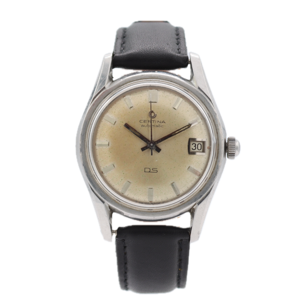 Vintage 36mm Certina 346.825 DS Turtle Men's Automatic Wristwatch 25-651 Steel