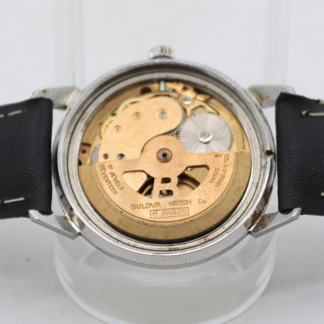 Vintage 33mm 1979 Bulova Sea King Men's Automatic Wristwatch 11ANACD Steel Runs