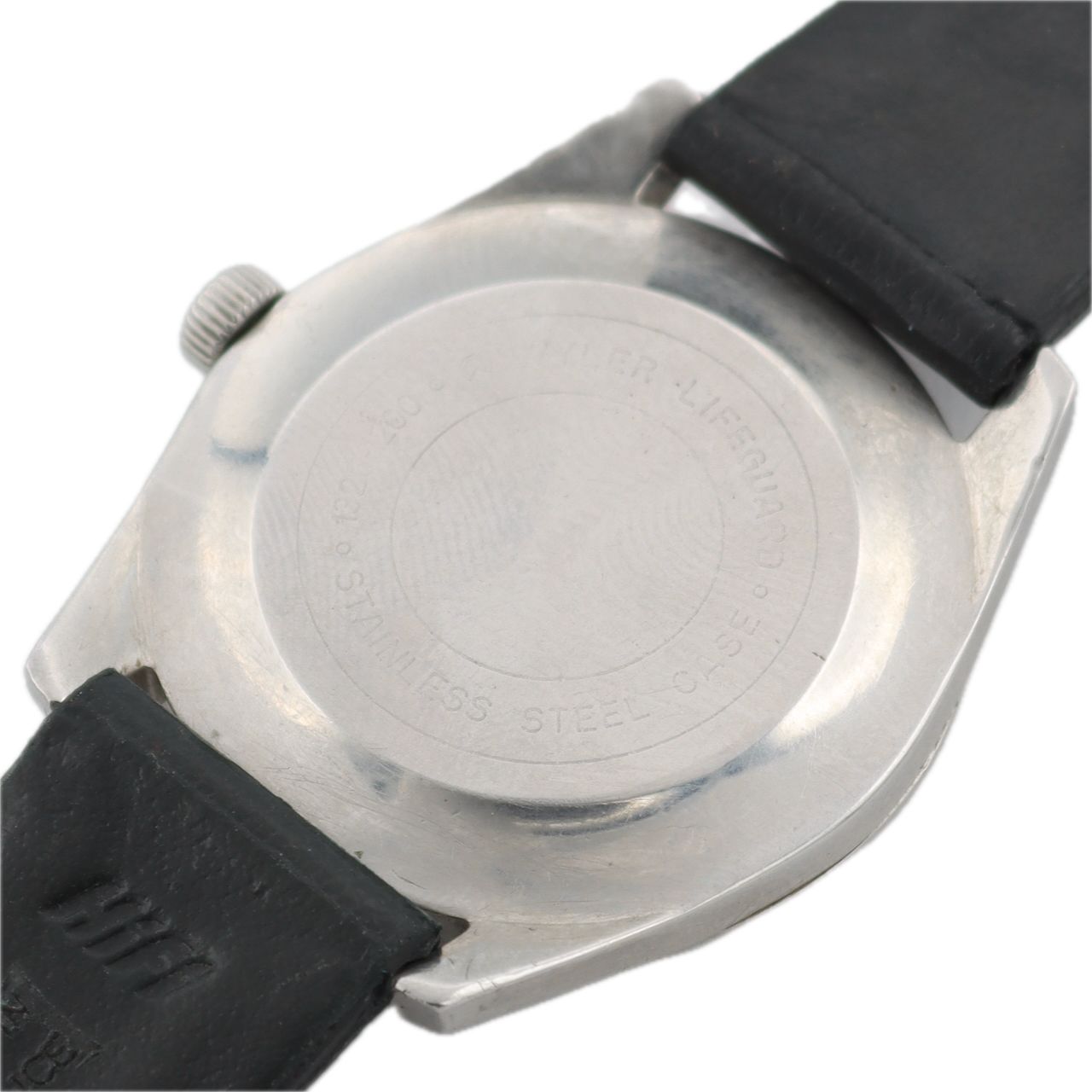 Vintage Wyler Lifeguard Sunburst Men's Mechanical Wristwatch Swiss Steel