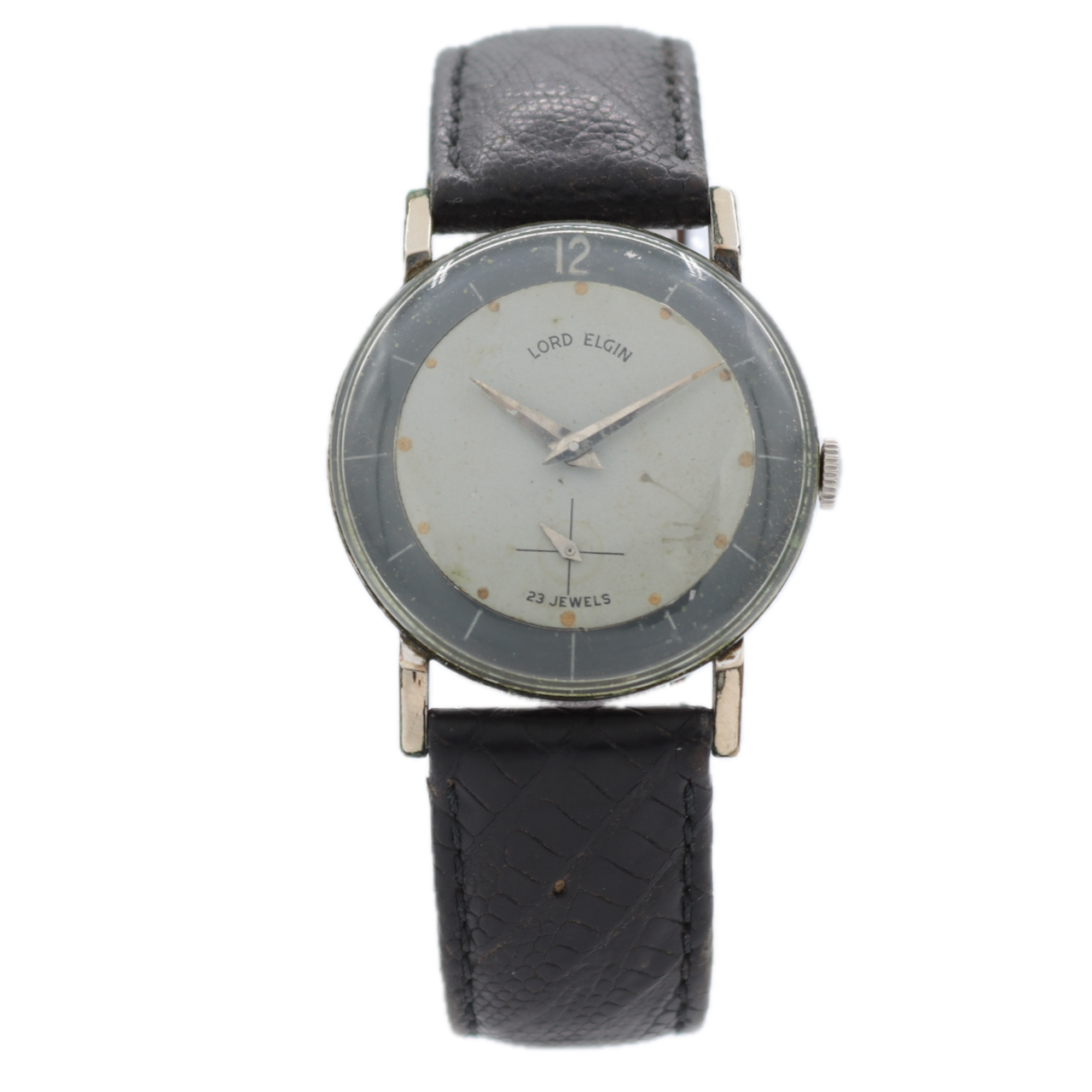 Vintage Lord Elgin 7619 Celestial 23J Men's Mechanical Wristwatch 730 USA 14k GF
