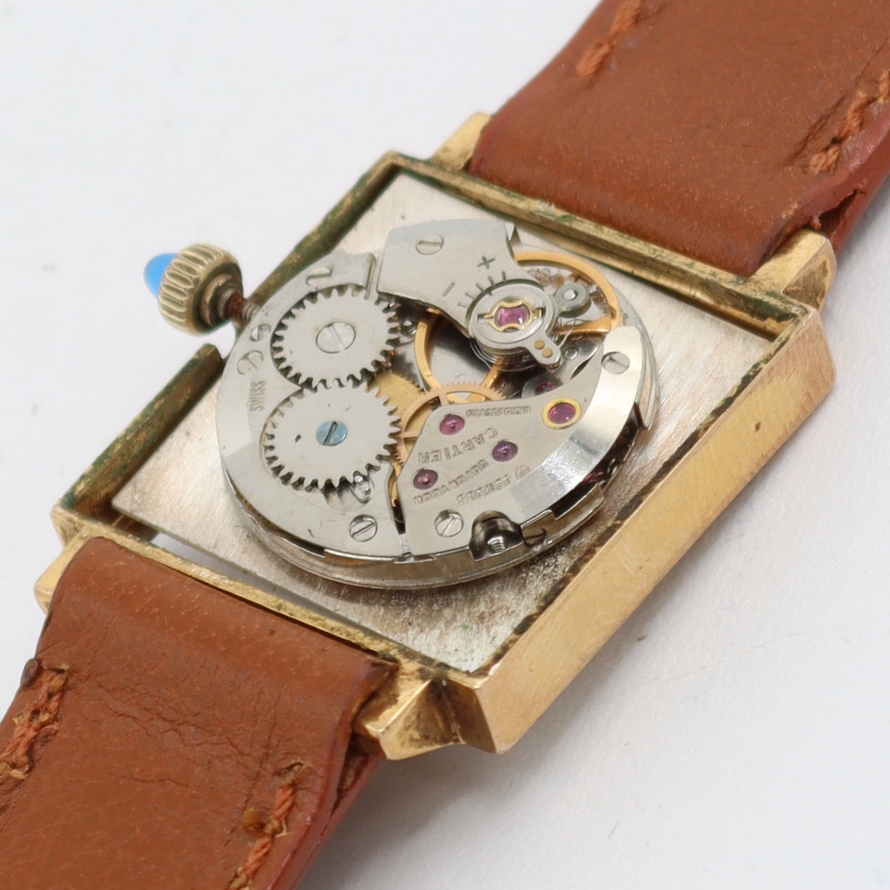 Vintage 22mm Cartier Pre-Must Ladies Mechanical Wristwatch Swiss Square Tank
