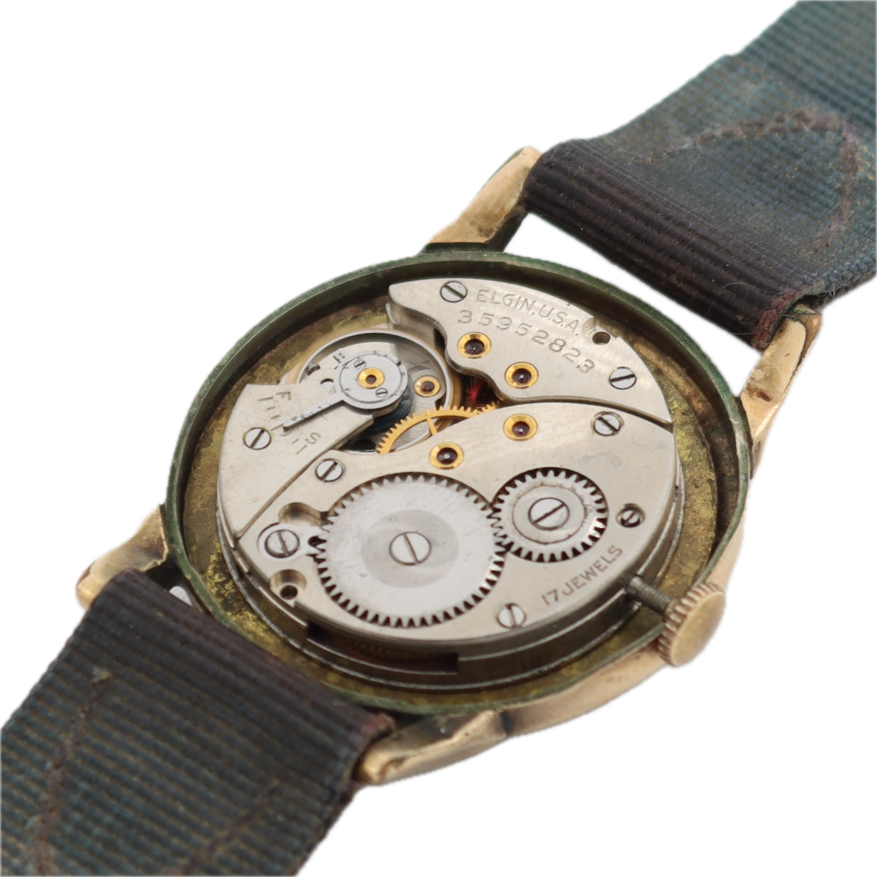 Vintage 1936 Elgin Clubman Men's Mechanical Wristwatch 524 10k RGP Jobber Case