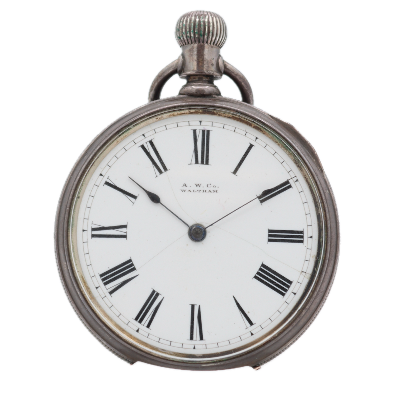 Antique 16s 1890 Waltham 15 Jewel Pocket Watch Riverside Coin Silver USA