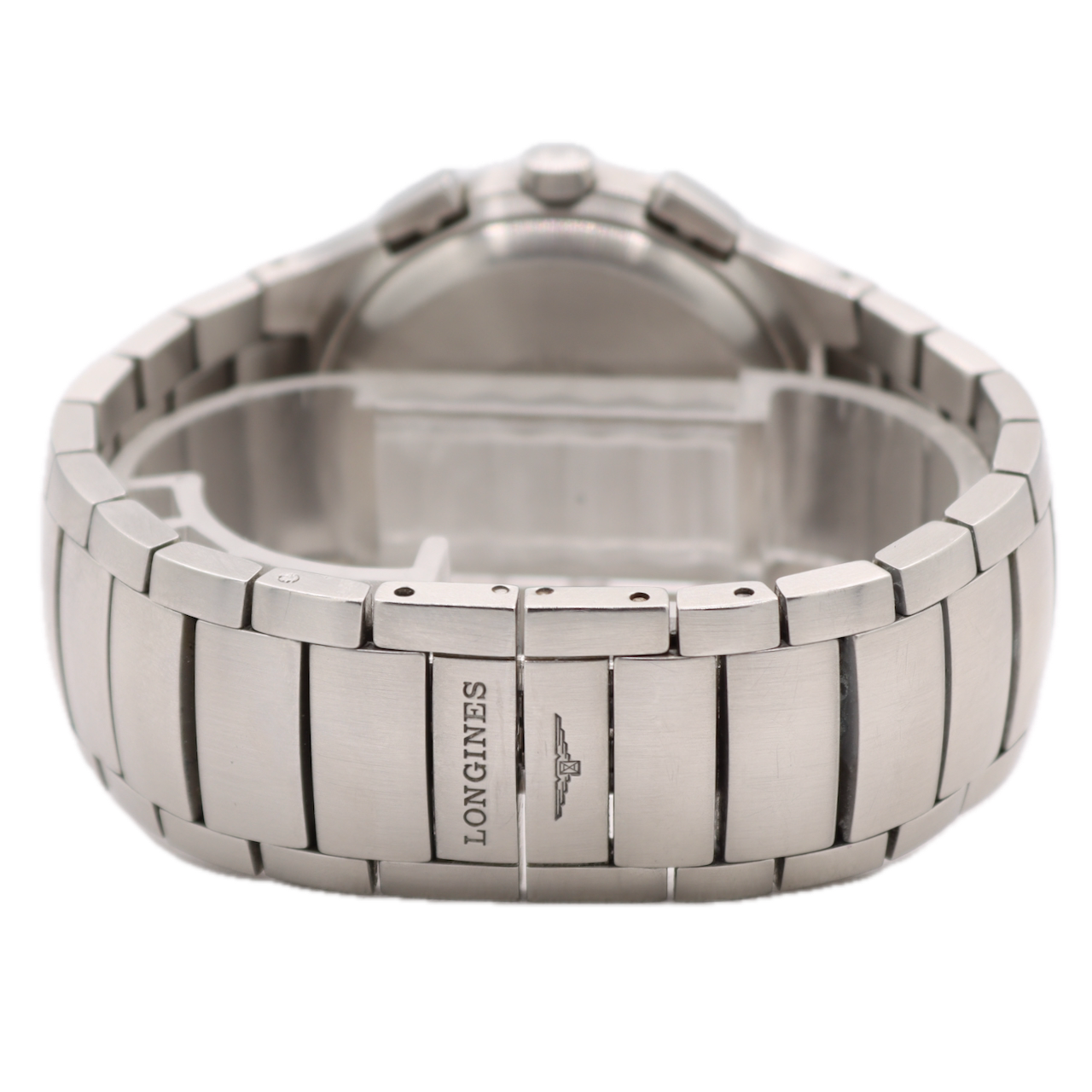 38mm Longines L3.618.4 Oposition Men's Quartz Chronograph Wristwatch Swiss Steel