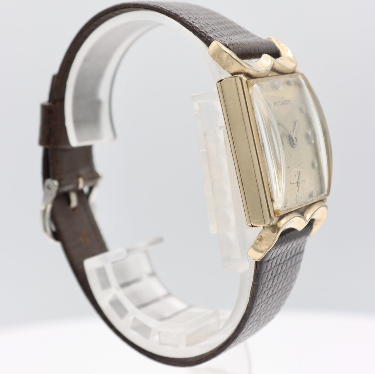 Vintage Wittnauer 583-105 Mustache Lug Men's Mechanical Wristwatch 84/1 10k GF