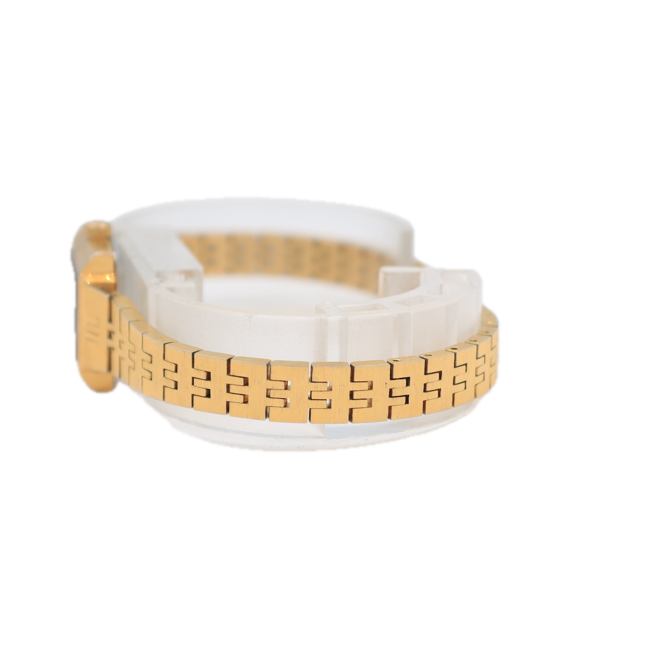 Vintage Citizen 3220 8775 CQ Tank Style Ladies Quartz Wristwatch Gold Tone