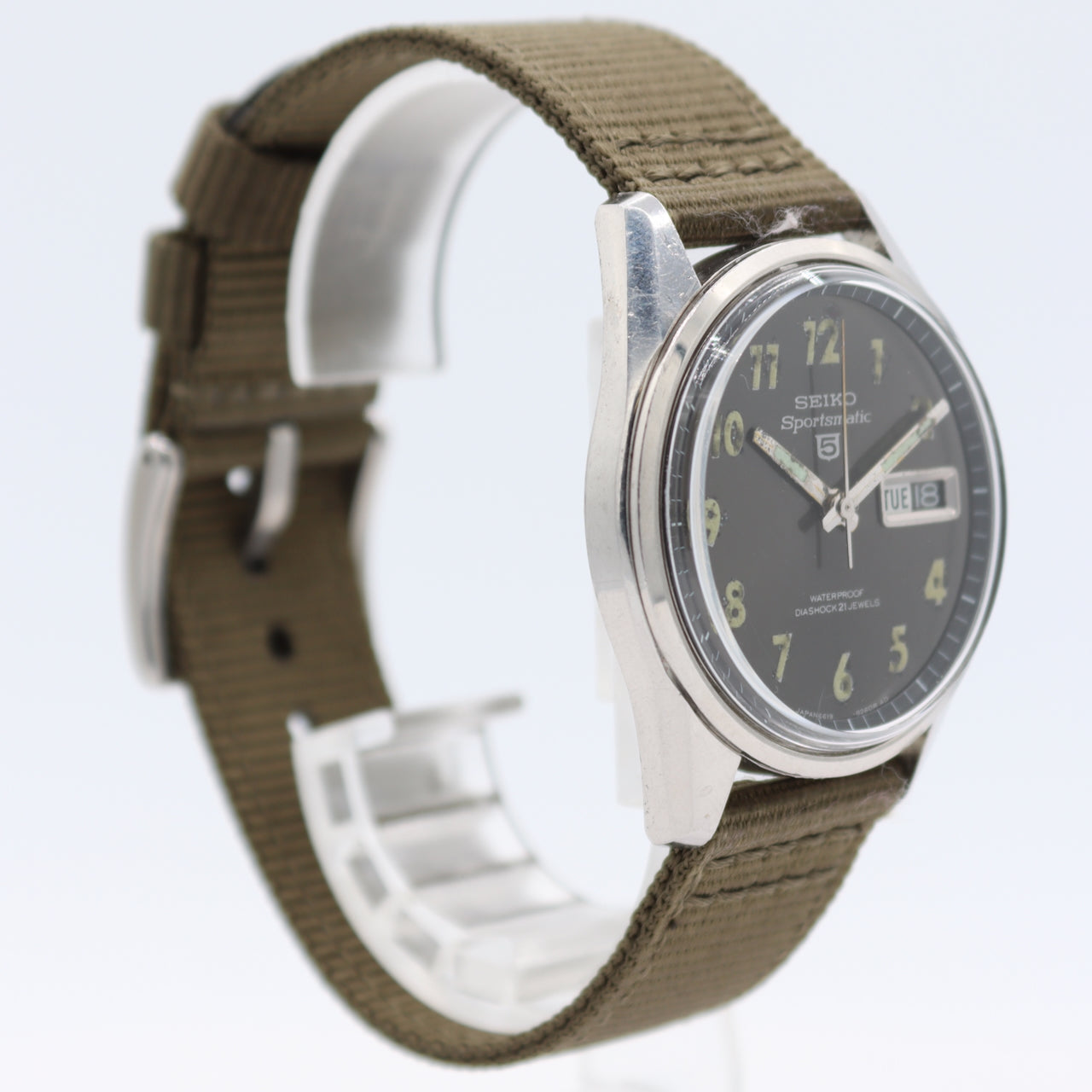 Vintage Seiko 6619-8060 MACV SOG Sportsmatic 5 Men's Automatic Wristwatch Steel