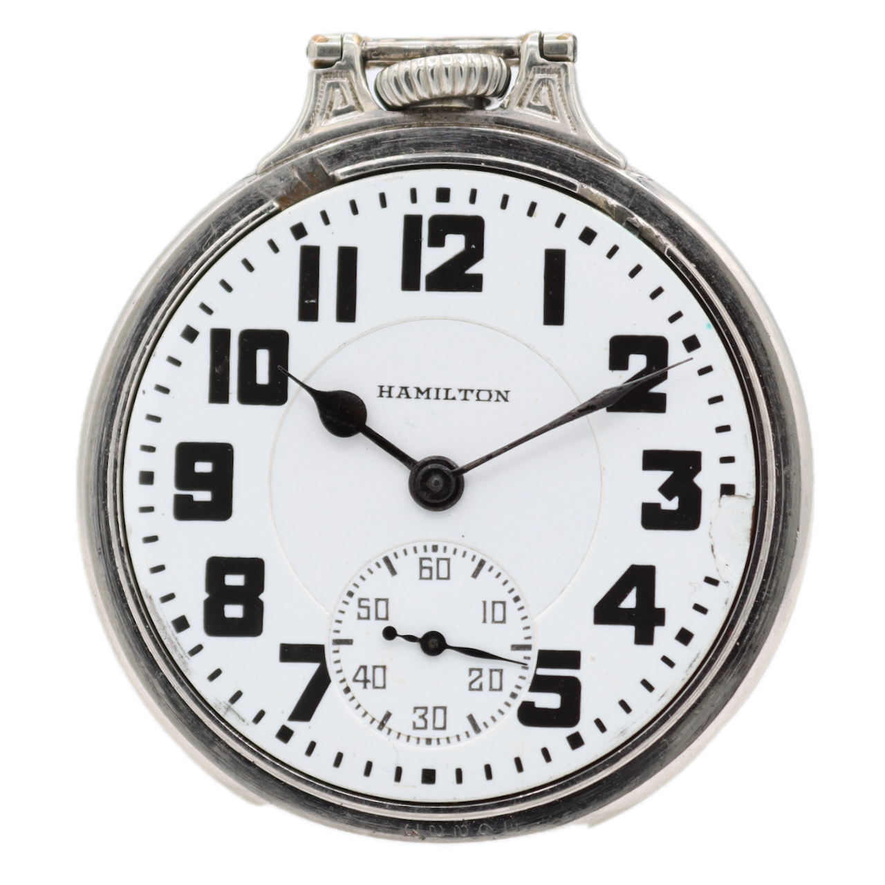 Vintage 16s 1937 Hamilton 21j Mechanical Railroad Pocket Watch 992E 14k GF USA