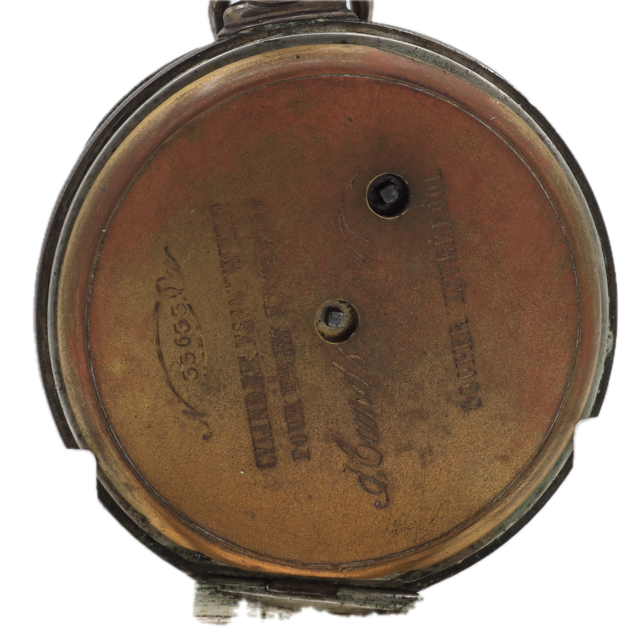 Antique Cooper Liverpool Farmhouse Key Cylinder Escapement Pocket Watch Silver