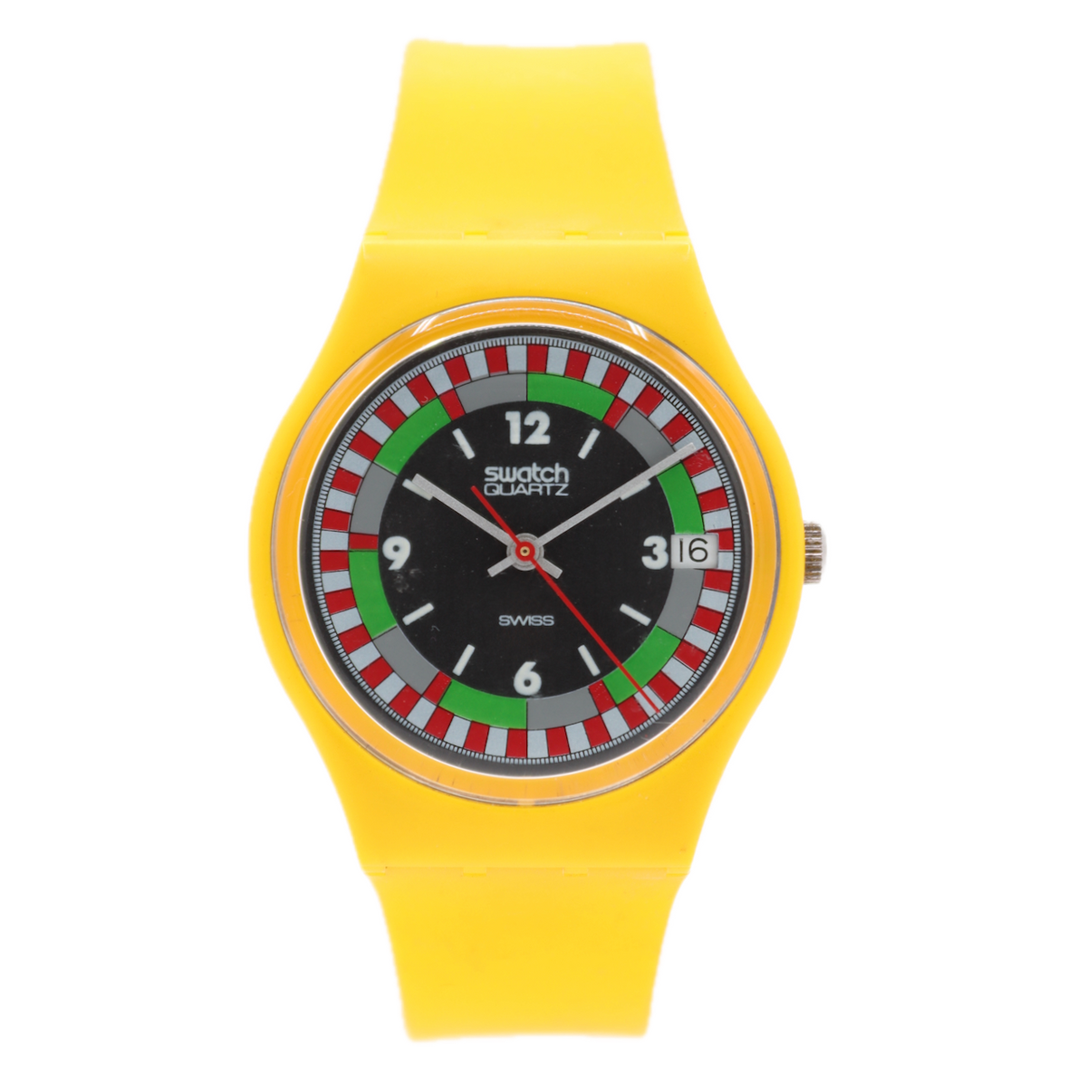 Swatch Yellow Racer GJ400 1984