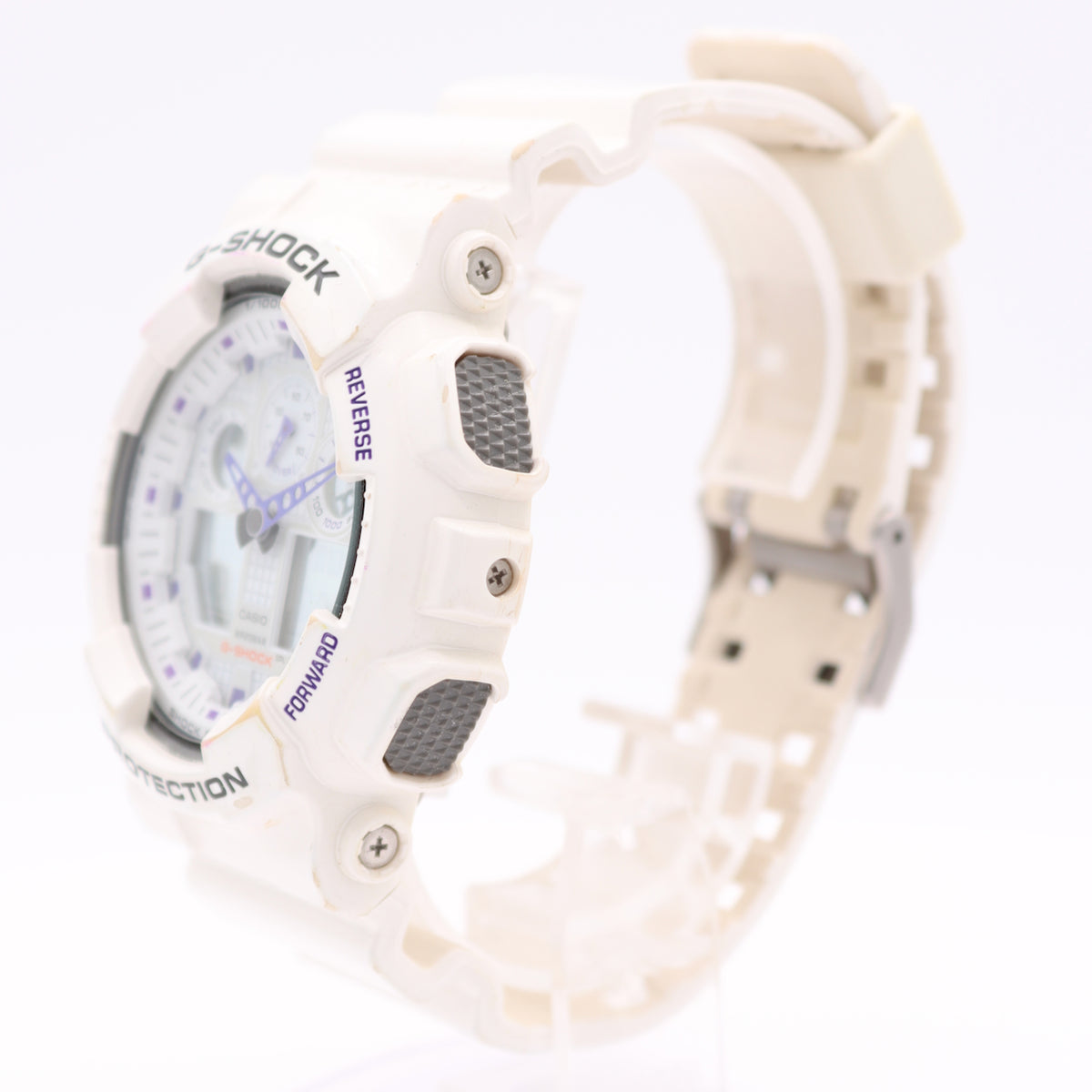 Casio G-Shock White Analog GA-100A 5081