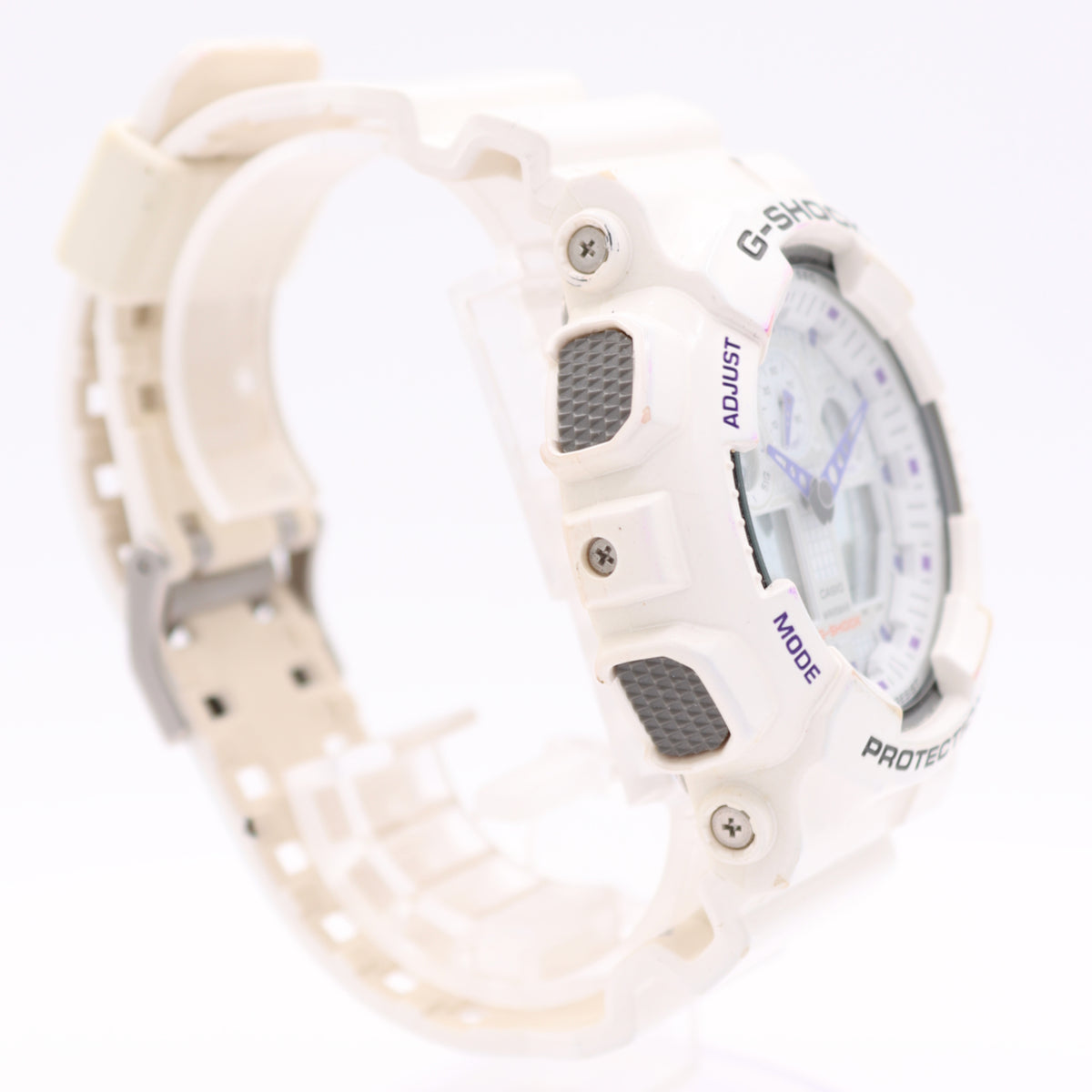 Casio G-Shock White Analog GA-100A 5081