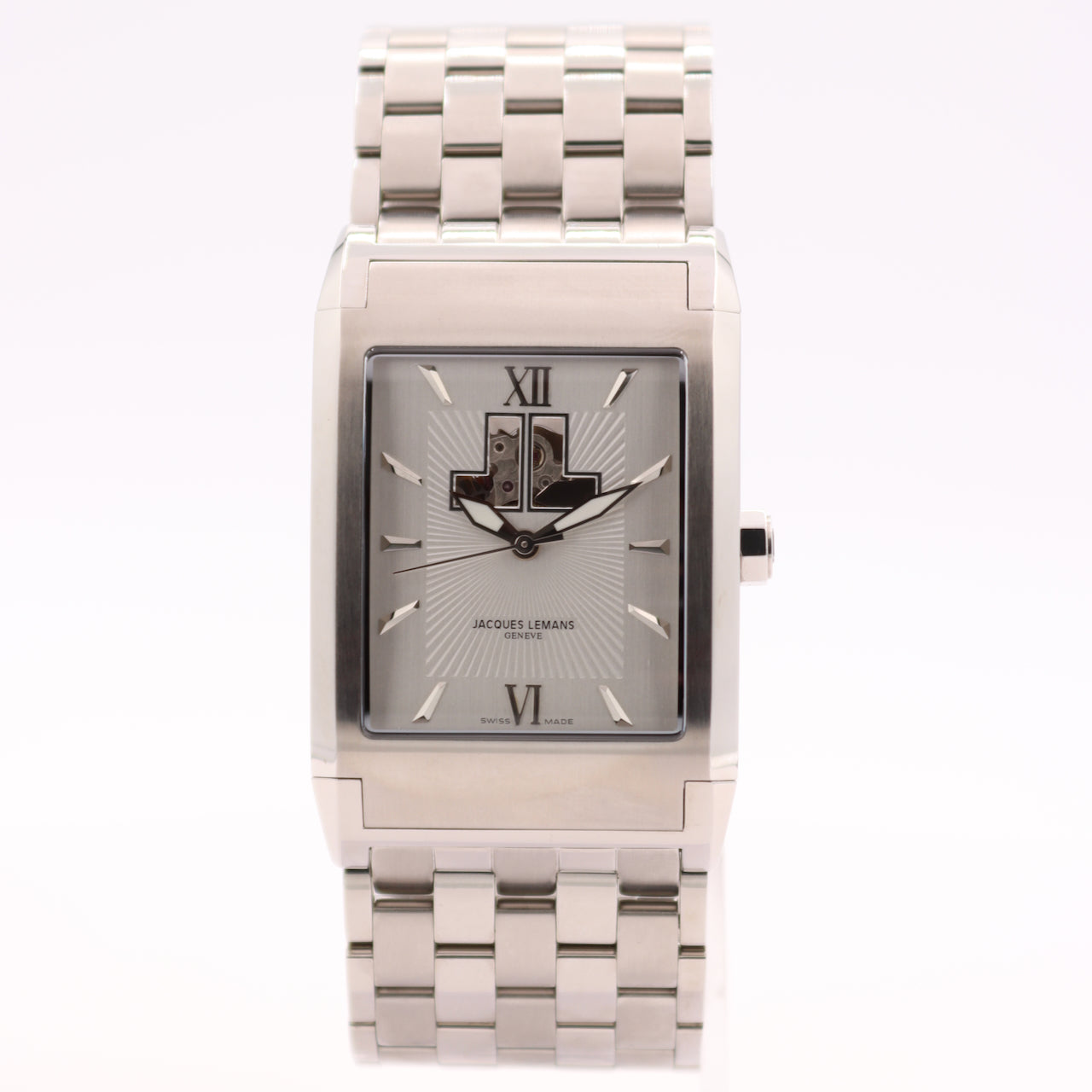 Jacques Lemans Geneve Open Heart Tank Style G-186