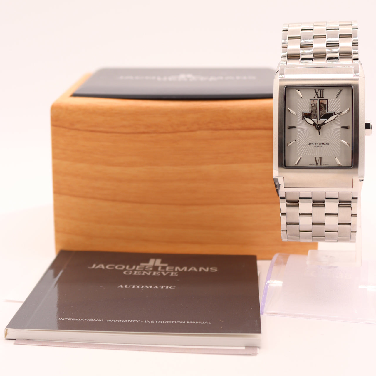 Jacques Lemans Geneve Open Heart Tank Style G-186