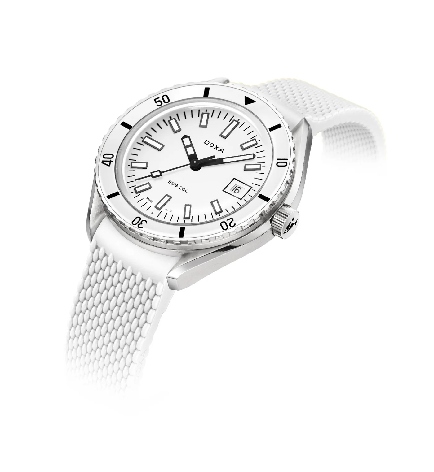 Doxa Sub 200 Whitepearl Short Strap 799.15.011.23