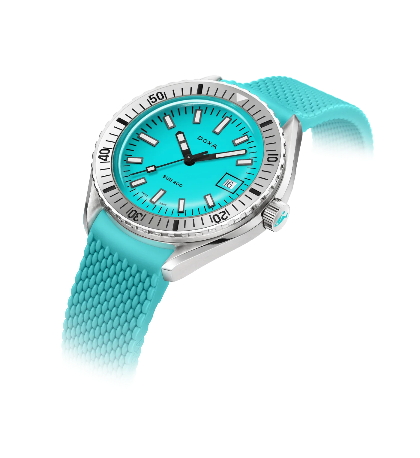 Doxa Sub 200 Aquamarine Short Strap 796.15.241.25