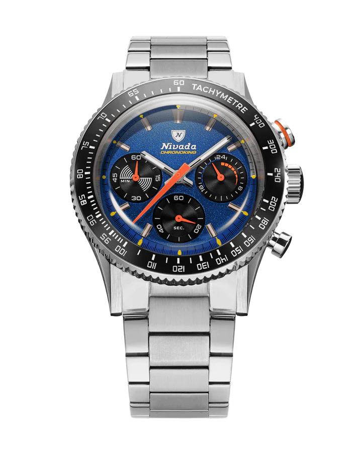 Nivada Grenchen Chrono King MecaQuartz Racing Blue 87050Q20