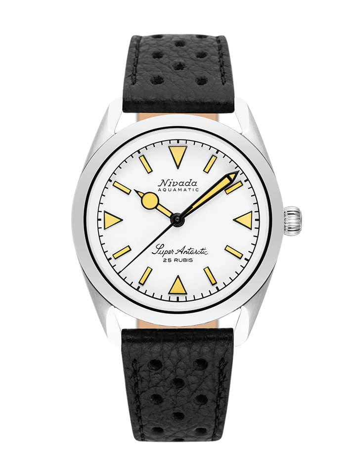 Nivada Grenchen Super Antarctic White Beige Luminova 32064A10