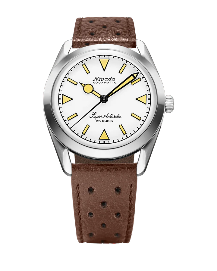 Nivada Grenchen Super Antarctic White Beige Luminova 32064A23