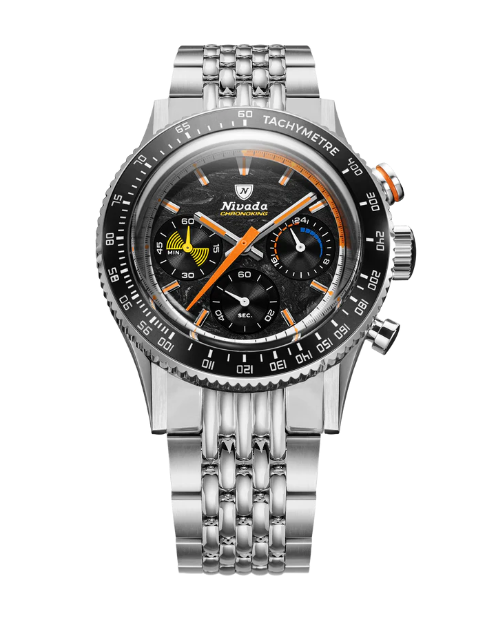 Nivada Grenchen Chrono King MecaQuartz Racing Carbon 87049Q04
