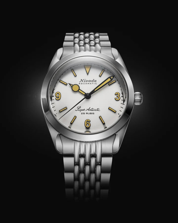 Nivada Grenchen Super Antarctic White 3.6.9 - Beige Luminova 32066A04
