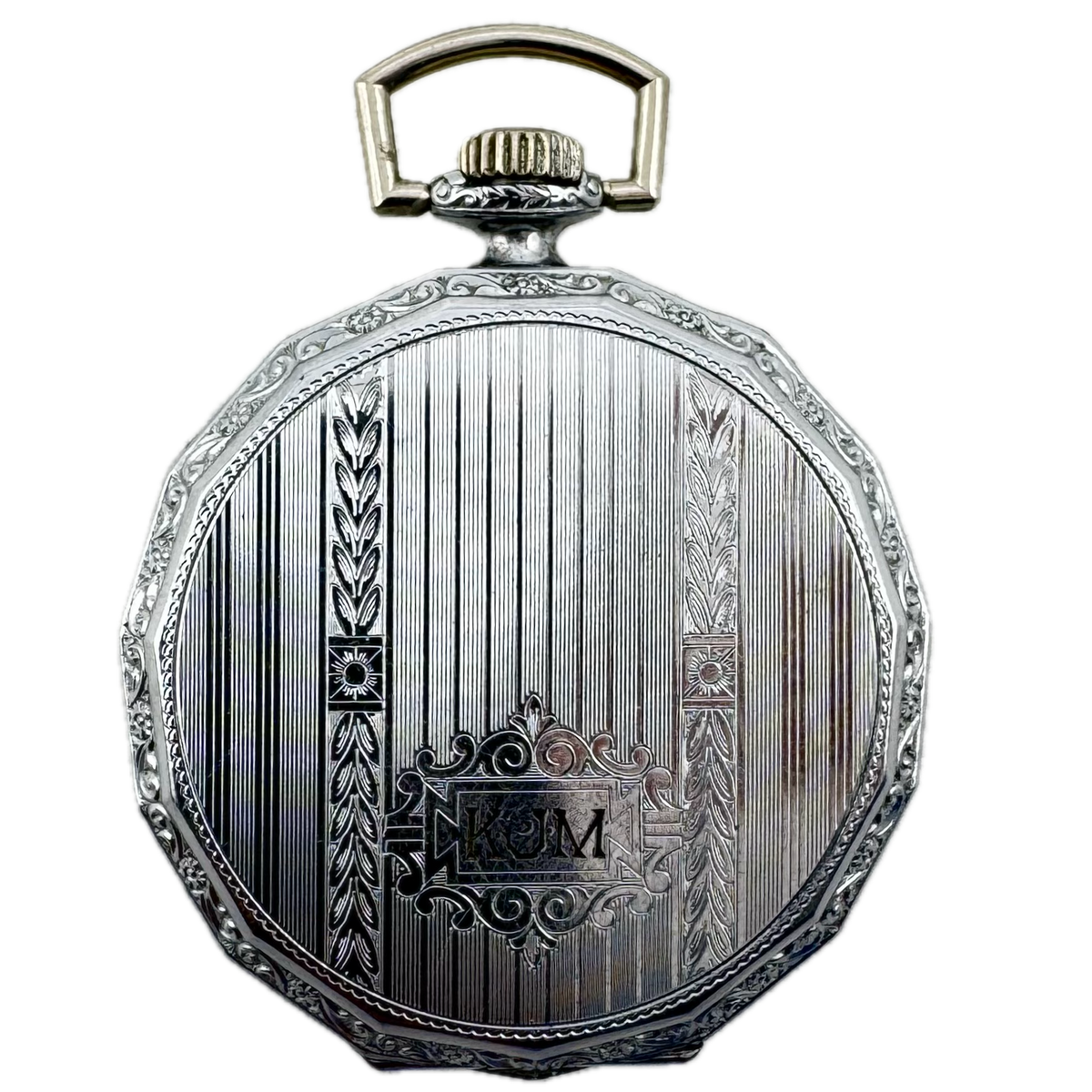 Elgin Natl. Watch Co. Art Deco Pinstriped 1928