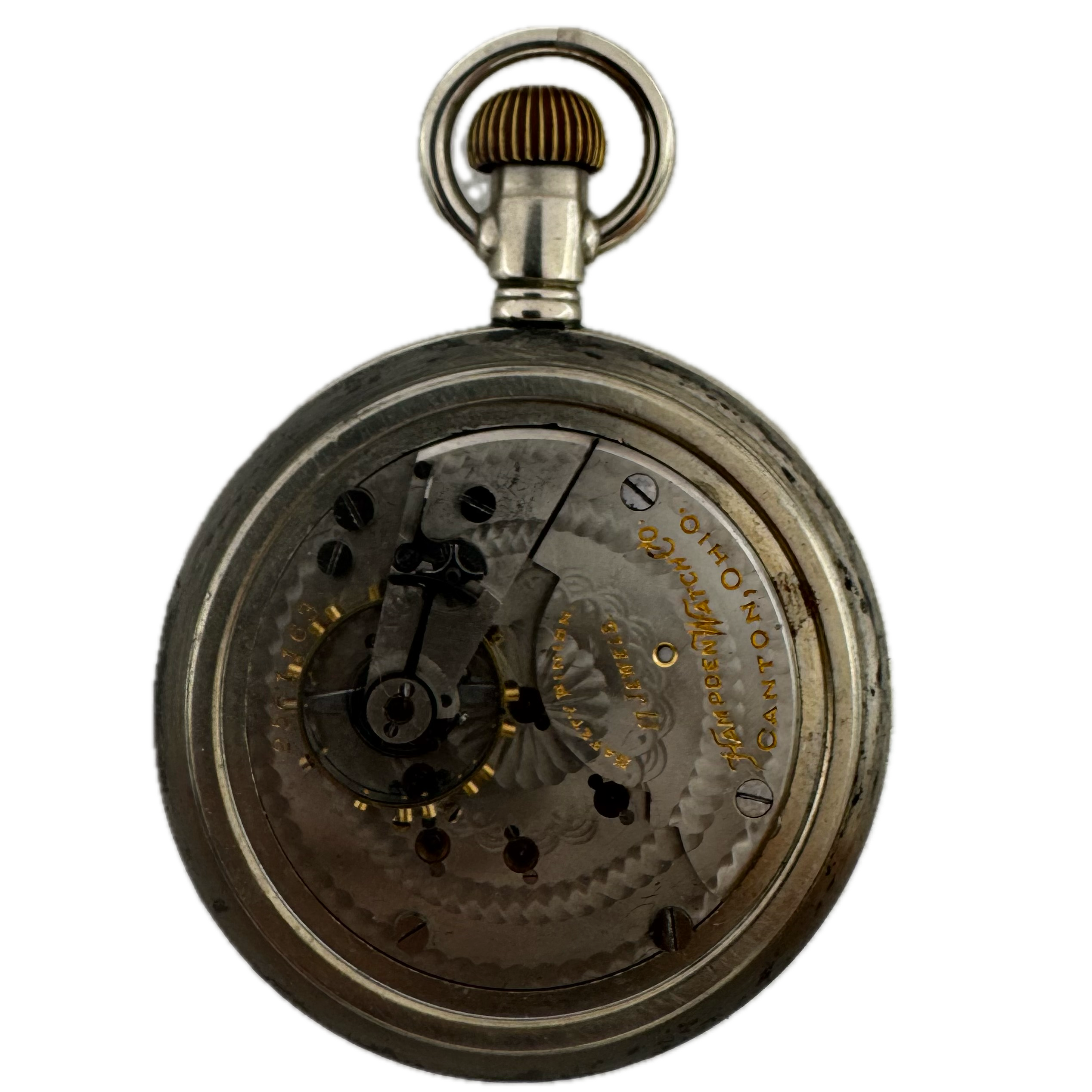 Hampden Watch Co. Single Sunk Dial 1909