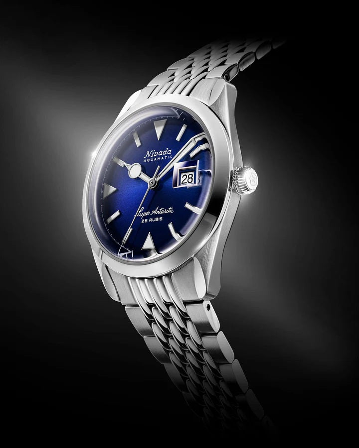 Nivada Grenchen Super Antarctic Blue - 38mm 32076A04