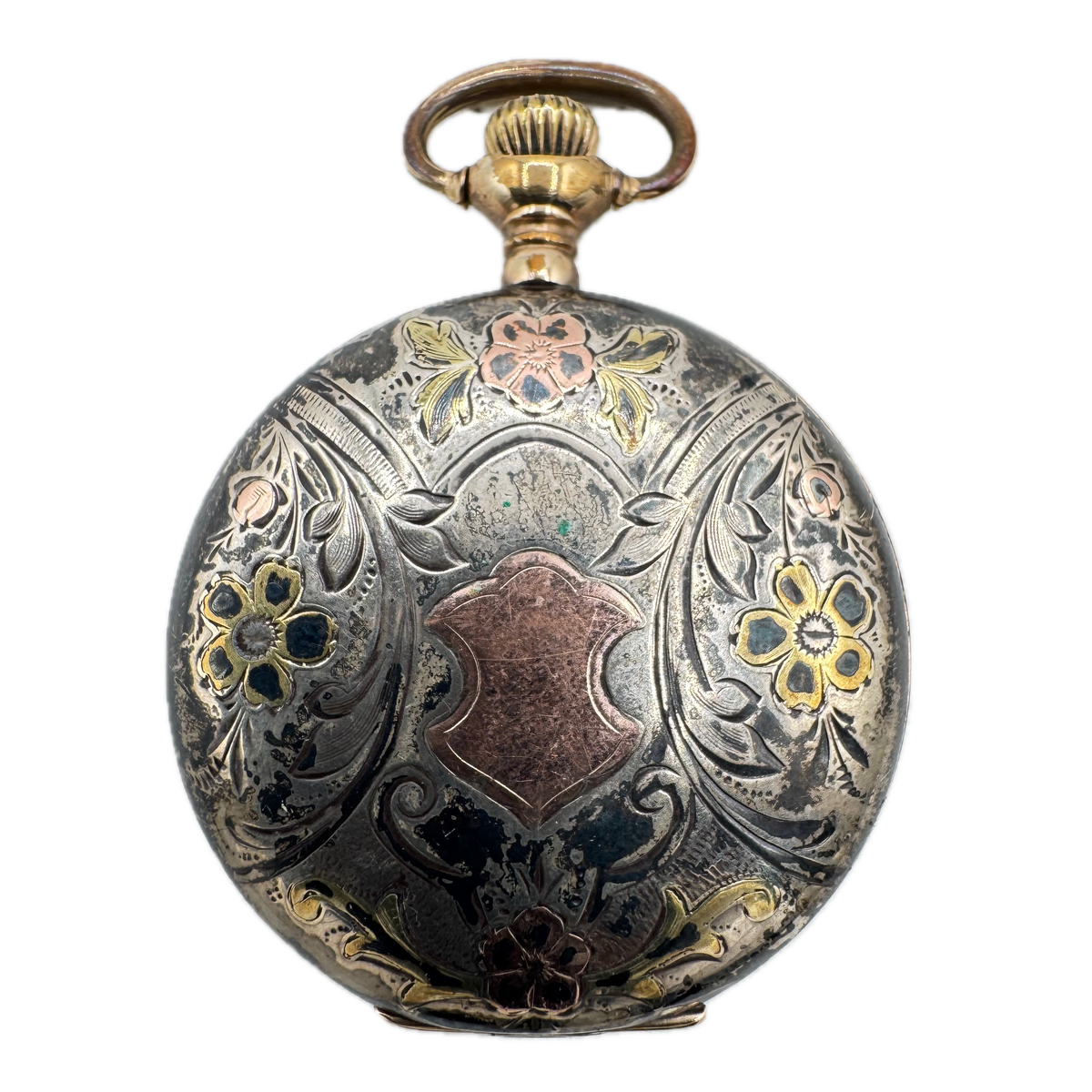 Elgin Tricolor Floral & Bird Motif 1911