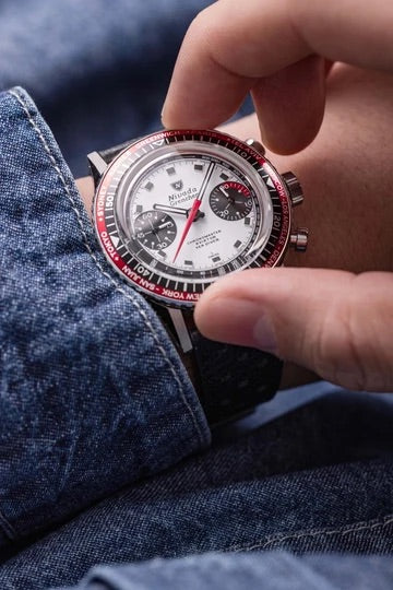 Nivada Grenchen Chronomaster Panda - 38mm 86054M01LC