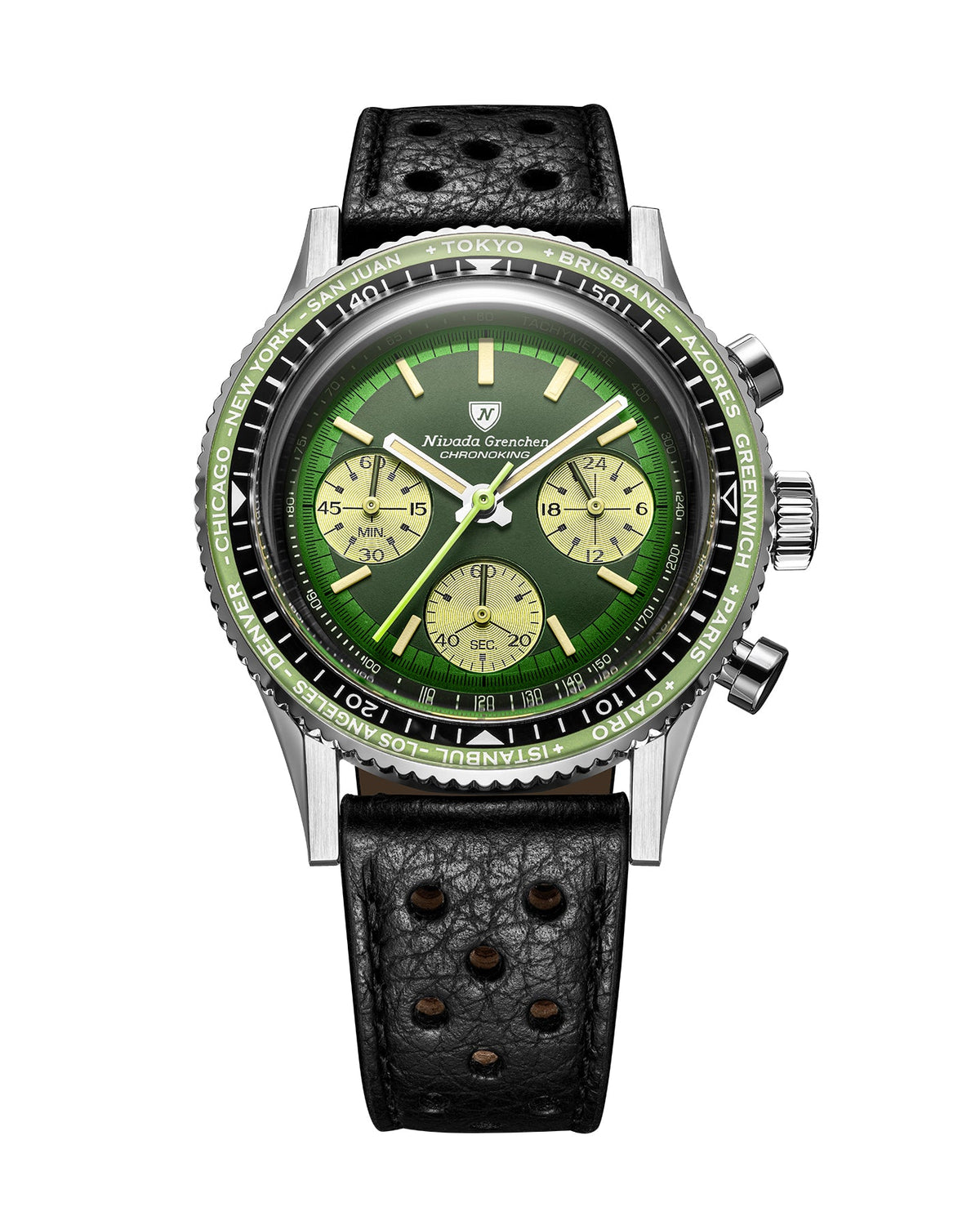 Nivada Grenchen Chronoking Racing Green 87057Q10