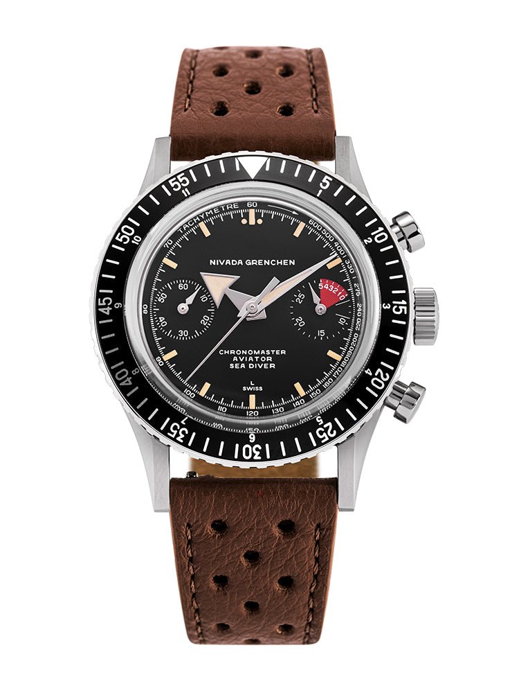 Nivada Grenchen Chronomaster Broad Arrow Inter.Bezel - 38mm 86056M23LC