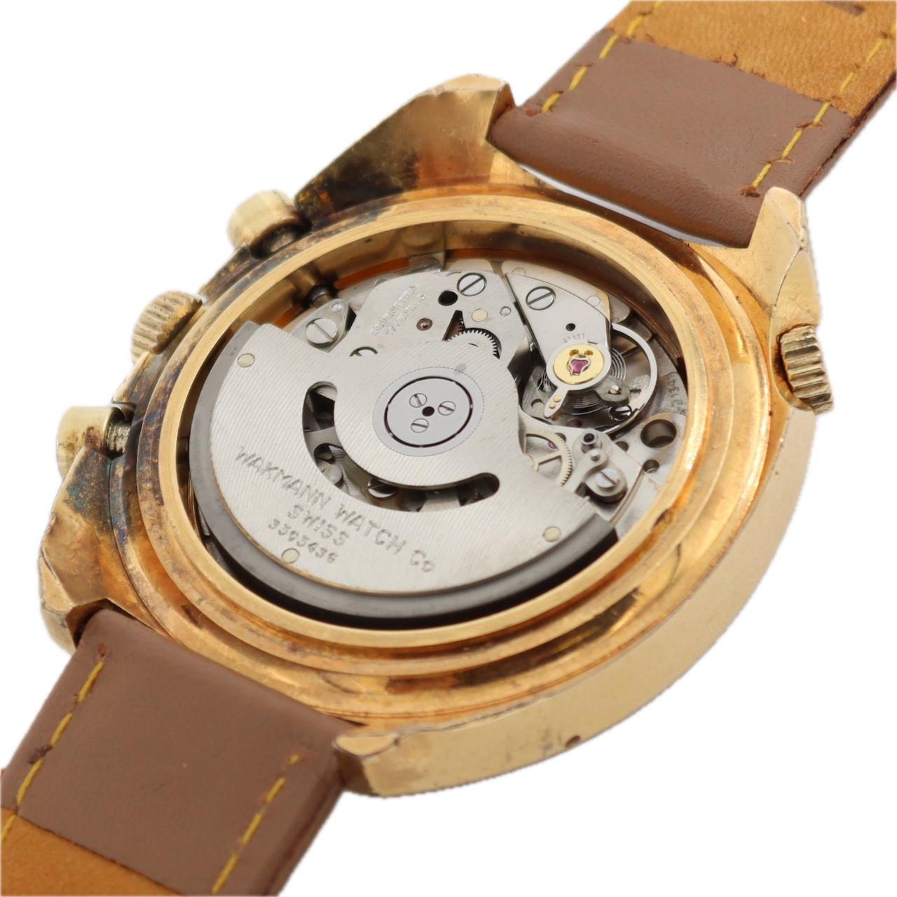 Wakmann 9804 Regatta Yachting Men's Automatic Wristwatch Gold Plated Serviced