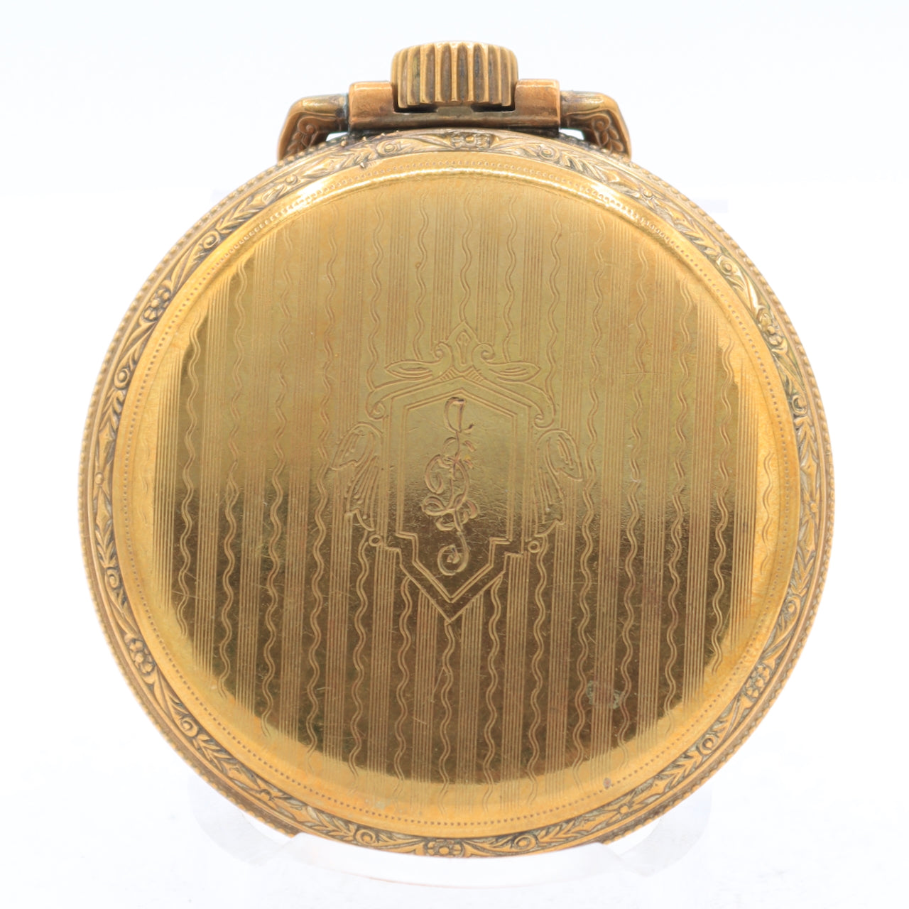 Antique 18s 1917 Hampden 15 Jewel Mechanical Open Face Pocket Watch 109 USA