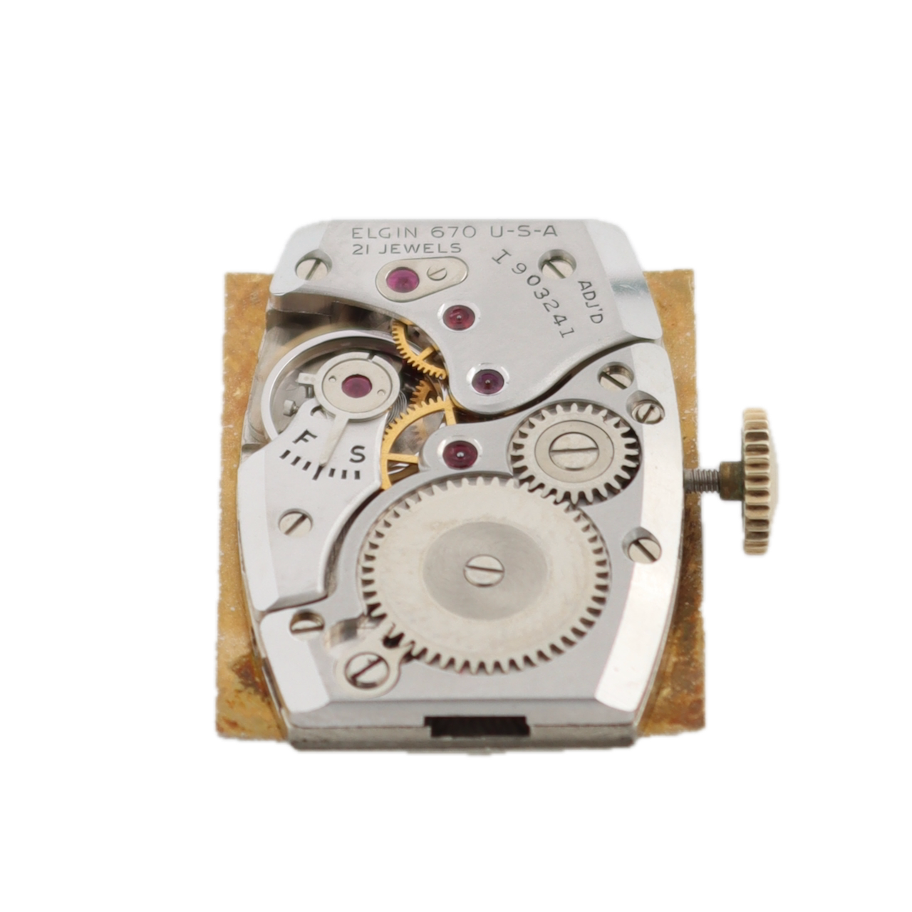 Vintage Lord Elgin 4633 Thornton Eastern Juliet Railway Men's Wristwatch 14k GF