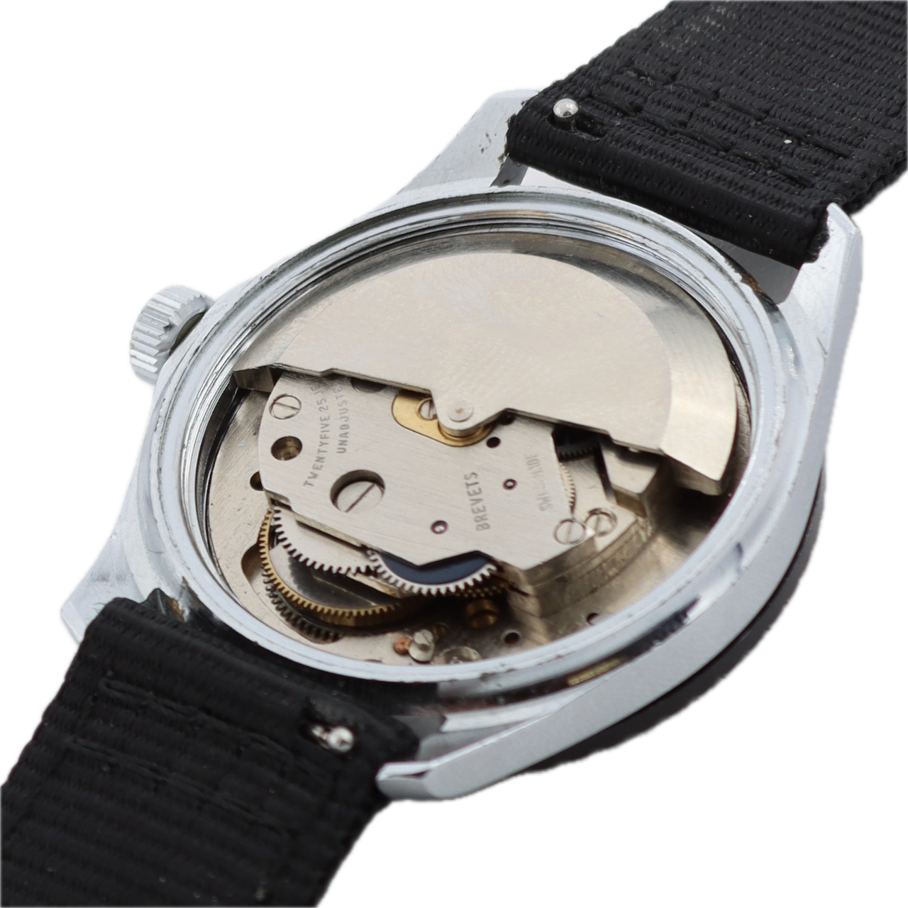 Vintage Sicura Diver Style 25 Jewel Men's Mechanical Wristwatch Swiss Steel
