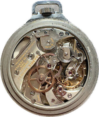 Antique Agassiz Military GCT Pocket Watch Incomplete w Power Reserve & True 24 H