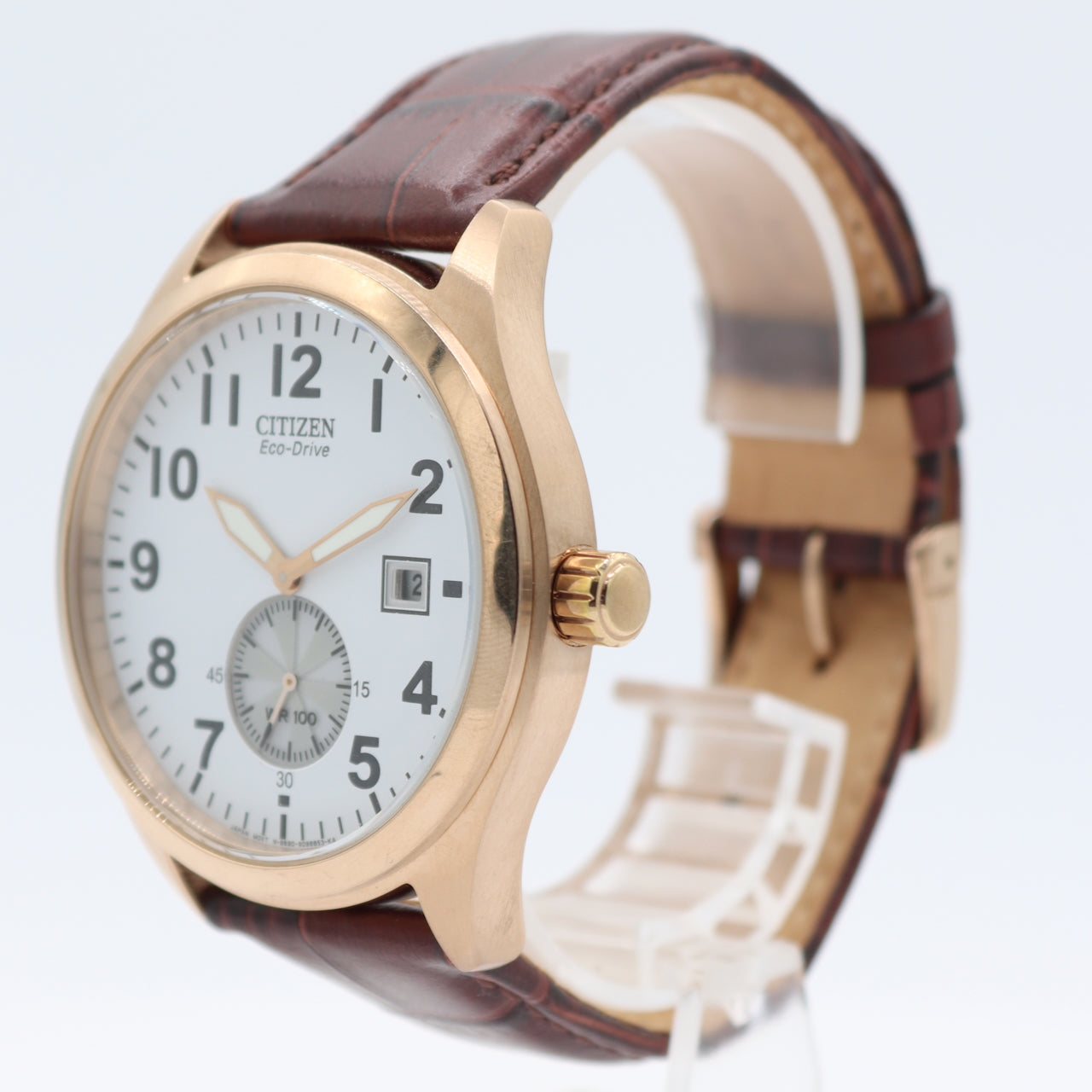 43mm Citizen B690-S066395 Classic Style Men's Quartz Wristwatch Gold Tone Date