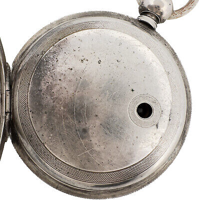 Antique 18 Size Elgin 11 Jewel Key Wind Hunter Pocket Watch Grade 13 Coin Silver