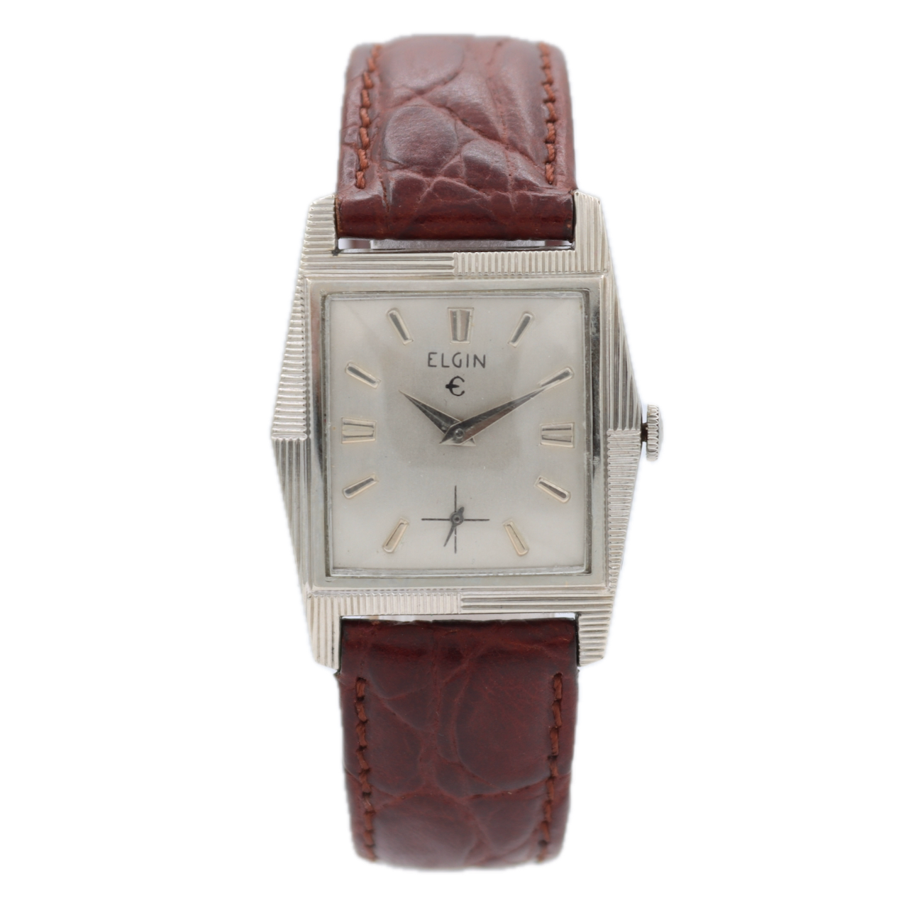 Vintage Elgin 4638 874 Men's Mechanical Wristwatch A. Schild 1525 USA 10k RGP