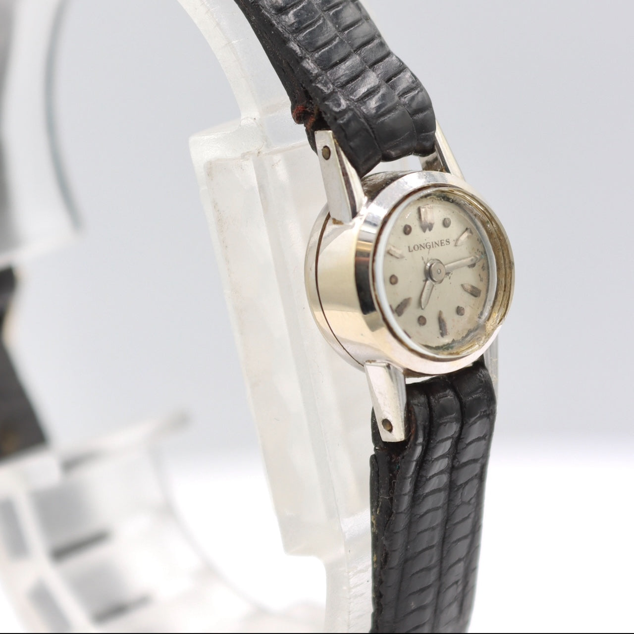 Vintage 13mm Longines Petite Back Wind Ladies Mechanical Wristwatch 18k Gold