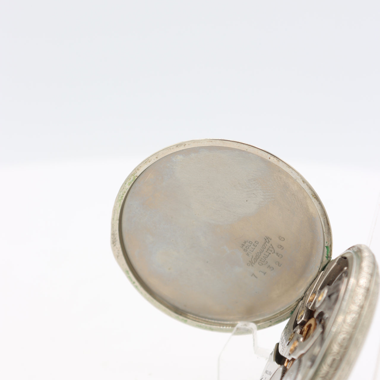 Antique 12s 1924 South Bend 19 Jewel Mechanical Pocket Watch 429 14k White GF