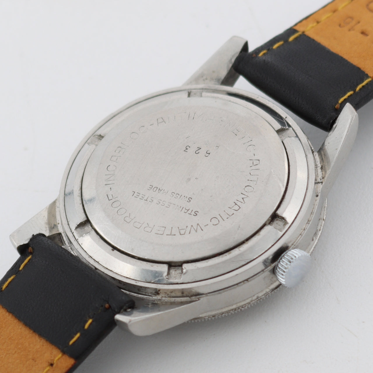 Vintage Atlas Bidynator Men's Automatic Wristwatch Felsa 692 Steel Date Serviced